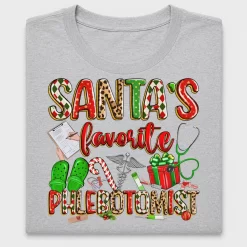Santa's Favorite Phlebotomist DTF Transfer