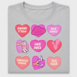Cowgirl Hearts Valentine DTF Transfer