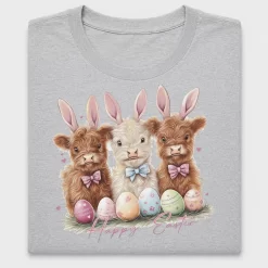 Easter Highland Cows DTF Transfer