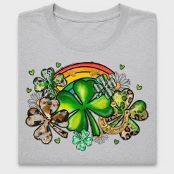 Lucky Leopard Shamrock DTF Transfer