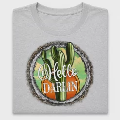 Western Cactus Hello Darlin DTF Transfer