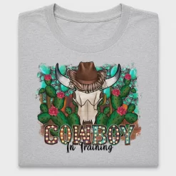 Cowboy In Training DTF Transfer with Western Skull