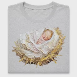 Hand-Painted Baby Jesus Christmas DTF Transfer