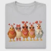 Valentine Crochet Chickens DTF Transfer
