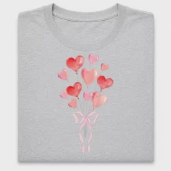 Watercolor Heart Balloons DTF Transfer