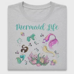 Mermaid Life Watercolor DTF Transfer