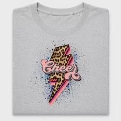 Retro Cheer Up Leopard DTF Transfer