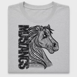 Glitter Mustang Horse DTF Transfer