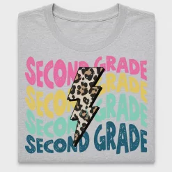 Second Grade Lightning Bolt DTF Transfer