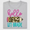 Back to School 1st Grade Leopard DTF Transfer