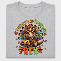 Colorful Turkey Dinosaur DTF Transfer