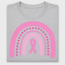 Pink Ribbon Rainbow DTF Transfer
