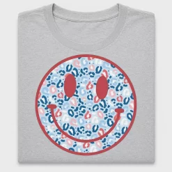 Retro Smiley Cheetah Print DTF Transfer