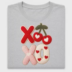 XOXO Cherry Yarn DTF Transfer