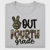Peace Out Fourth Grade DTF Transfer