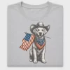 Patriotic Cowboy Dog DTF Transfer