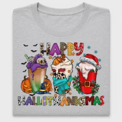 Happy Hallothanksmas DTF Transfer