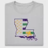 Louisiana Mardi Gras DTF Transfer Design