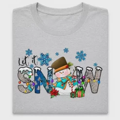 Let It Snow Snowman DTF Transfer