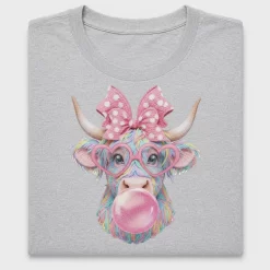 Coquette Highland Cow DTF Transfer