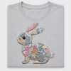 Patchwork Bunny Floral DTF Transfer