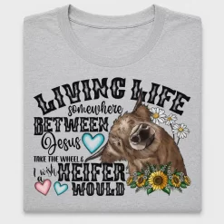 Heifer Sunflower DTF Transfer Design