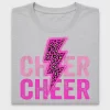 Neon Cheer Lightning DTF Transfer