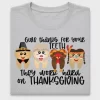 Give Thanks Teeth Thanksgiving DTF Transfer