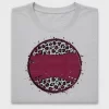 Burgundy Leopard Circle DTF Transfer