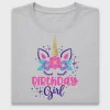 Birthday Girl Unicorn DTF Transfer