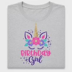 Birthday Girl Unicorn DTF Transfer