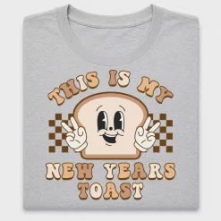 Retro New Years Toast DTF Transfer