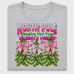 North Pole Christmas Tree Farm DTF Transfer