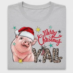 Merry Christmas Y'all Pig DTF Transfer