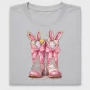 Easter Bunny Cowboy Boots DTF Transfer