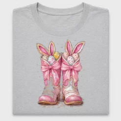 Easter Bunny Cowboy Boots DTF Transfer