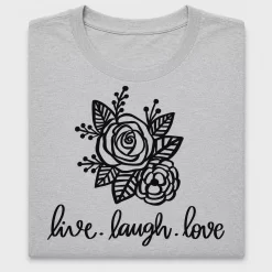 Live Laugh Love Floral DTF Transfer