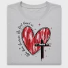 Heart Cross Christian Love DTF Transfer