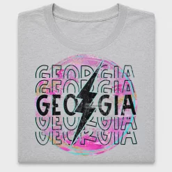 Georgia State Lightning Bolt DTF Transfer