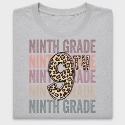 Ninth Grade Leopard DTF Transfer