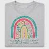 Boho Rainbow Floral Quote DTF Transfer