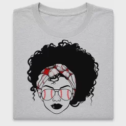Baseball Mom Messy Bun DTF Transfer