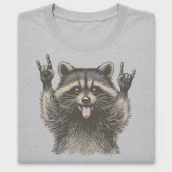 Retro Raccoon Rock Hand DTF Transfer