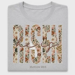 He Is Risen Floral DTF Transfer