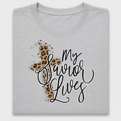 My Redeemer Lives Leopard Cross DTF Transfer