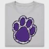 Purple Paw Print DTF Transfer