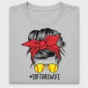 Softball Wife Messy Bun DTF Transfer