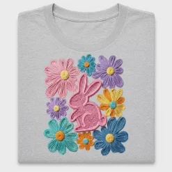 Boho Easter Bunny Floral DTF Transfer