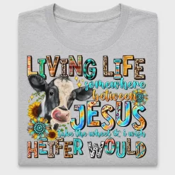 Living Life Jesus Take the Wheel DTF Transfer