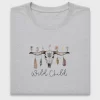 Boho Wild Child Skull DTF Transfer